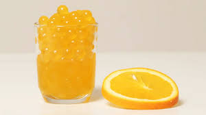 Orange Popping Boba