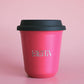 Watermelon Pink Cup with Lid - Medium