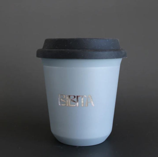 Cloud Grey Cup with Lid - Medium