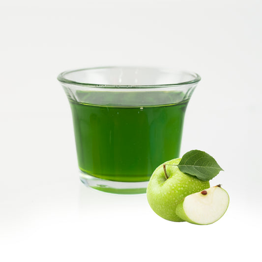 Bottle of green apple concentrated juice from NZ Food Supplies