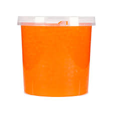 3.4 kg tub of peach popping boba from NZ Food Supplies