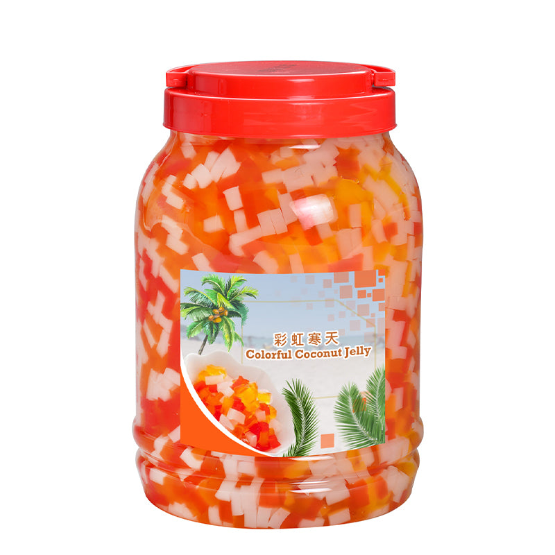 3.8 kg tub of rainbow jelly from NZ Food Supplies